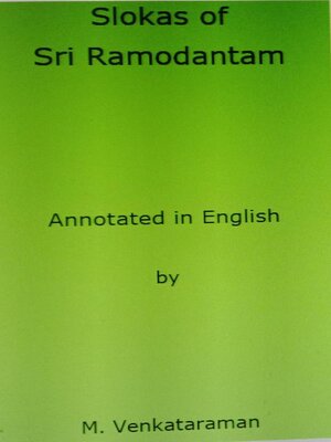 cover image of Slokas of Sri Ramodantam